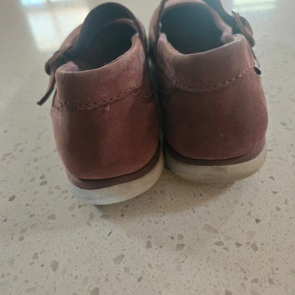 Merrell Shoes Mary Jane Womens 9 Andorra Maroon Red Nubuck Leather Flats